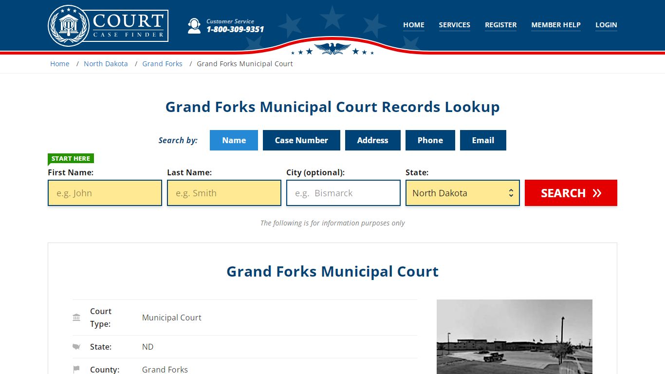 Grand Forks Municipal Court Records Lookup - CourtCaseFinder.com