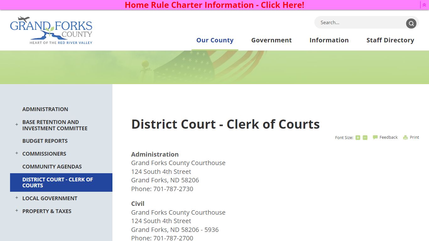 District Court - Clerk of Courts | Grand Forks County, ND